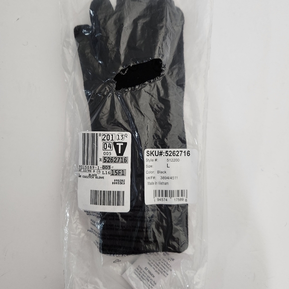 Lands' End Accessories Lands End Ez Touch Black Womens Wool Blend